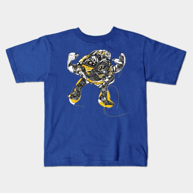 PANCAKE-MAN Kids T-Shirt by SIROZELOT